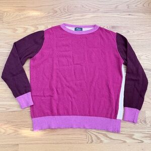 Luella Cashmere NWOT Colorblock Sweater (M)